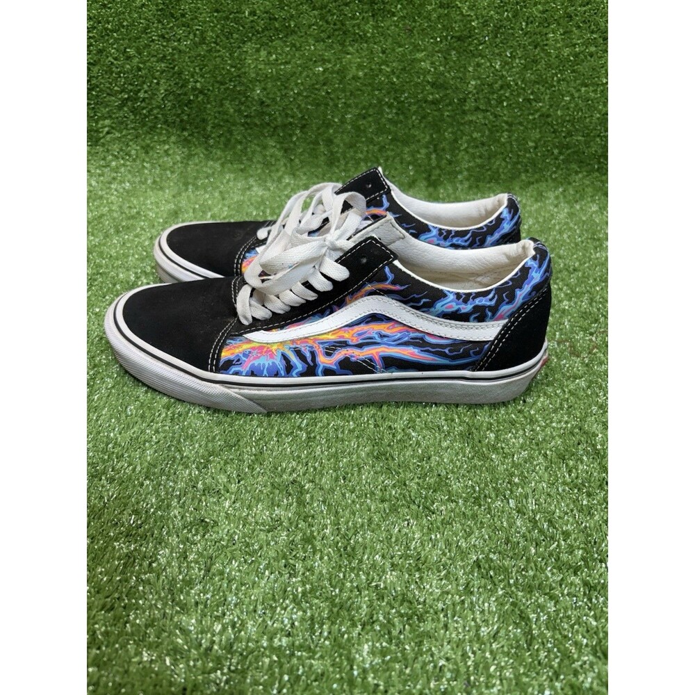 VANS Old Skool Electro Flames  Skateboarding Sneakers Shoes 507358 Size 8.5M 10W